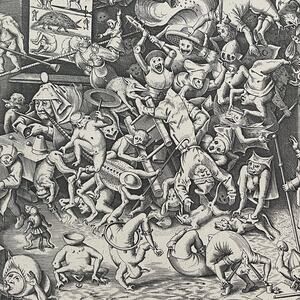 Bruegel, Fall of the Magician, Engraving, Print, Bookplate, Art, ~ 241229-WH 70